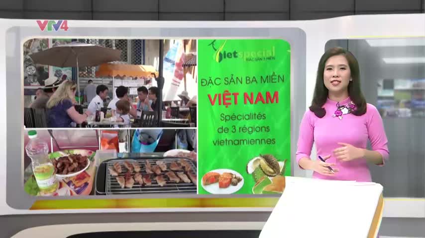 Nhà hàng ngoài trời phục vụ kiều bào tại Pháp trong dịp hè 
