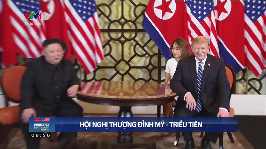 Tổng thống Mỹ Donald Trump và Chủ tịch Triều Tiên Kim Jong Un tiến hành hội đàm