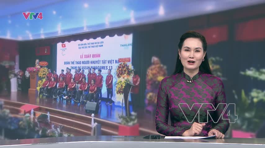 Lễ xuất quân của đoàn thể thao khuyết tật dự Việt Nam