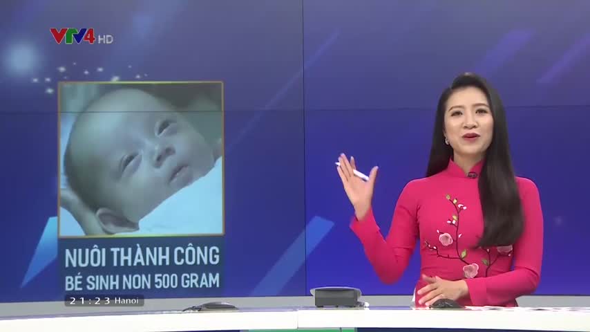 Nuôi thành công trẻ sinh non 500 gram
