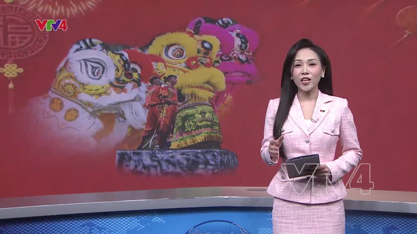 Rộn ràng biểu diễn lân sư rồng đón tết