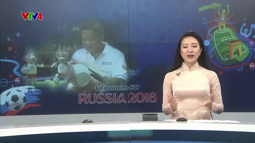 Thầy giáo làm linh vật World Cup từ vỏ trứng