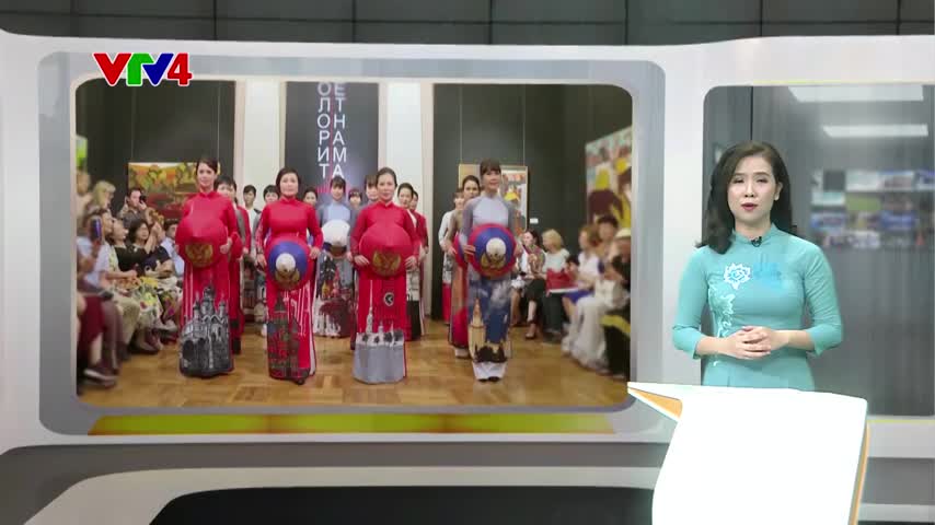 Áo dài Việt Nam toả sáng ở Nga