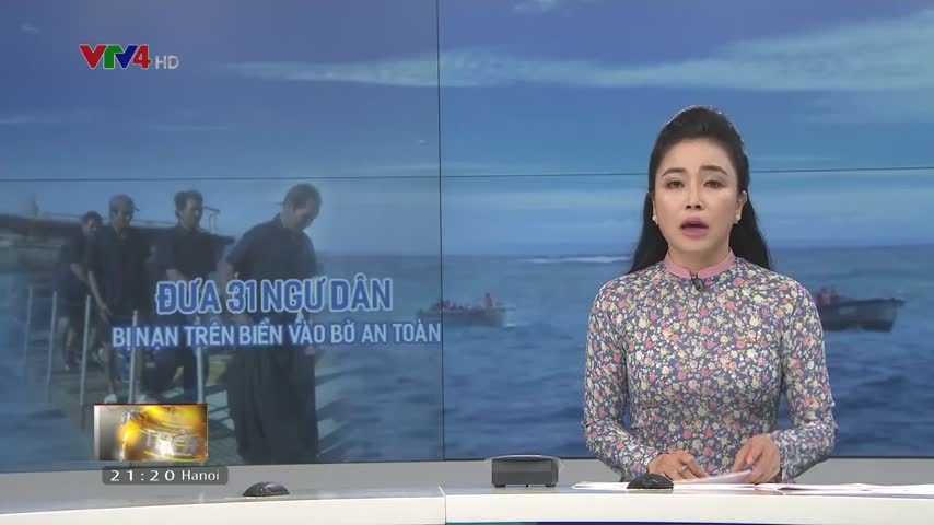 Đưa 31 ngư dân bị nạn trên biển vào bờ an toàn
