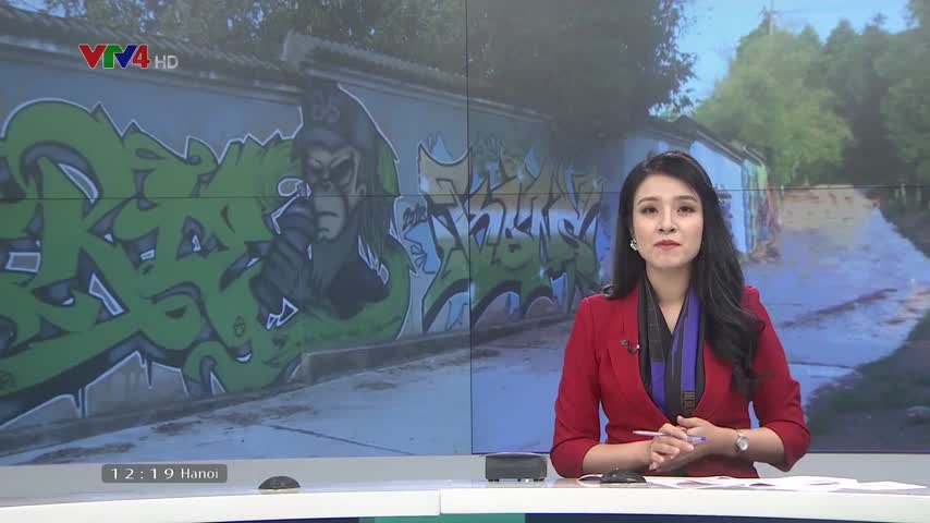 Độc đáo con đường Graffiti đầu tiên tại Huế