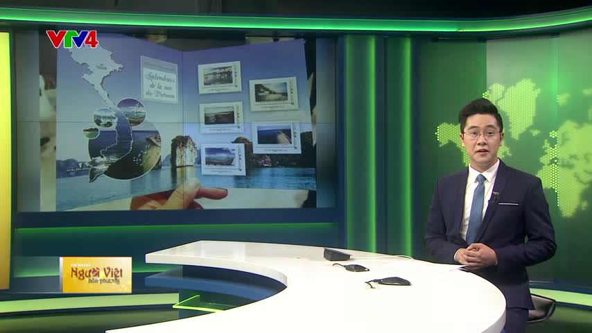 Hình ảnh biển đảo Việt Nam lên tem bưu chính Pháp